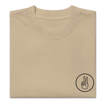 Peace Oversized faded t-shirt