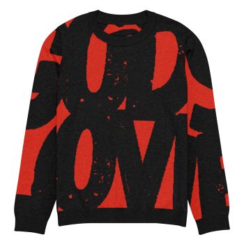 God's Love (black) crew neck sweater - Image 3