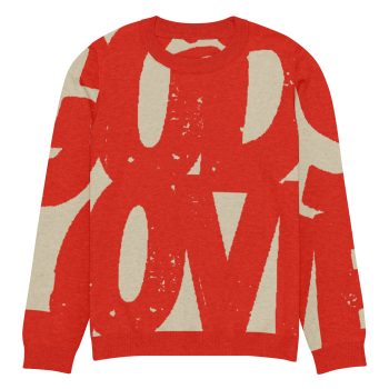 God's Love (red) crew neck sweater - Image 3