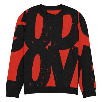 God's Love (black) crew neck sweater - Image 9