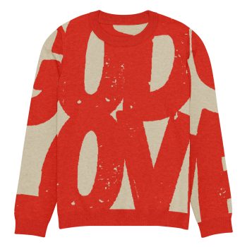 God's Love (red) crew neck sweater - Image 9