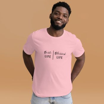 Best Life | Blessed Life (Front in Black) Unisex t-shirt - Image 10