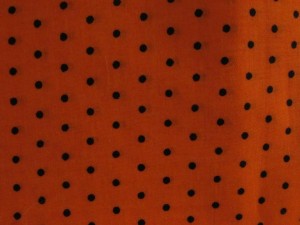 Orange Black Polka Dot   