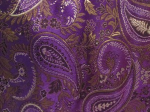 Purple Gold Paisley   